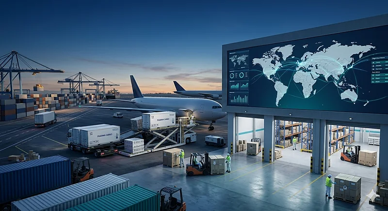 Illustrative port logistics
